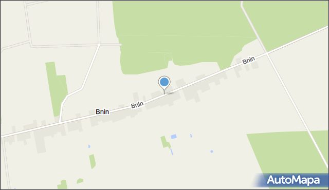 Bnin gmina Sadki, Bnin, mapa Bnin gmina Sadki