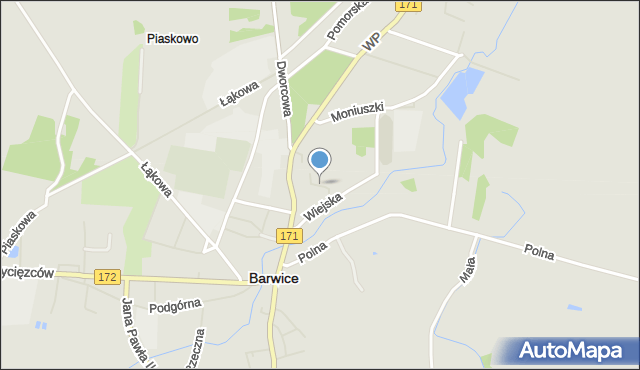 Barwice, Boczna, mapa Barwice