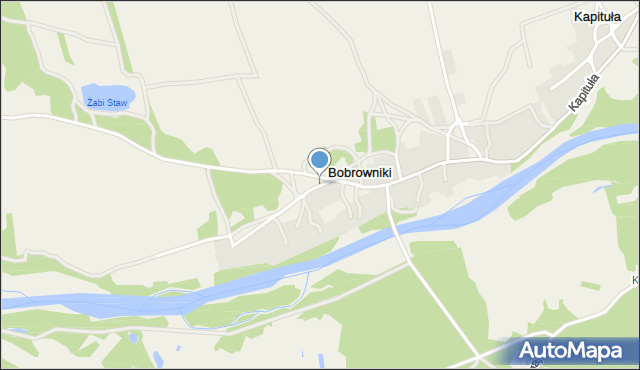 Bobrowniki gmina Działoszyn, Bobrowniki, mapa Bobrowniki gmina Działoszyn