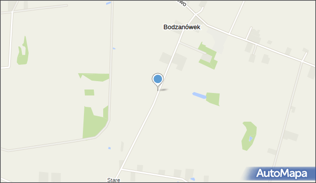 Bodzanówek gmina Choceń, Bodzanówek, mapa Bodzanówek gmina Choceń