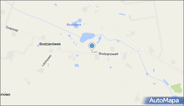 Bodzanówek gmina Osięciny, Bodzanówek, mapa Bodzanówek gmina Osięciny