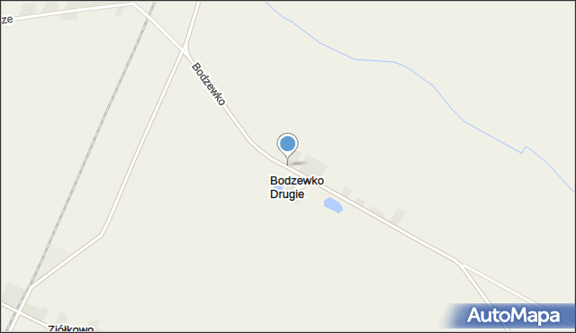 Bodzewko Drugie, Bodzewko Drugie, mapa Bodzewko Drugie