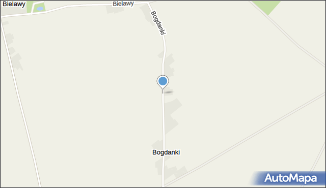 Bogdanki gmina Poniec, Bogdanki, mapa Bogdanki gmina Poniec