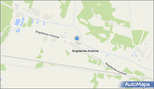 Bogdanów-Kolonia, Bogdanów-Kolonia, mapa Bogdanów-Kolonia
