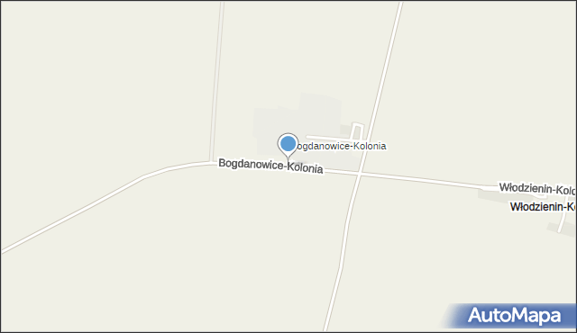 Bogdanowice, Bogdanowice-Kolonia, mapa Bogdanowice