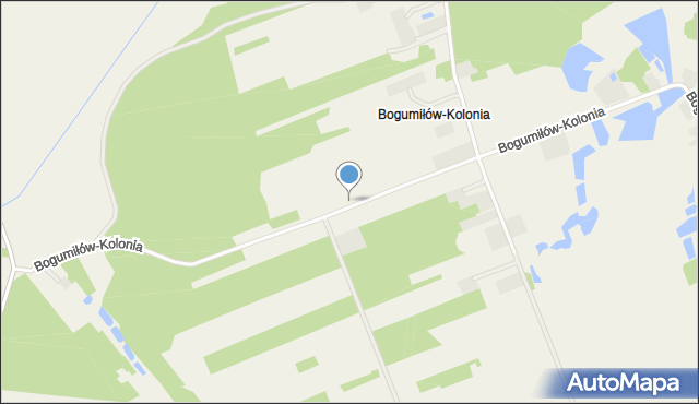 Bogumiłów gmina Sieradz, Bogumiłów-Kolonia, mapa Bogumiłów gmina Sieradz