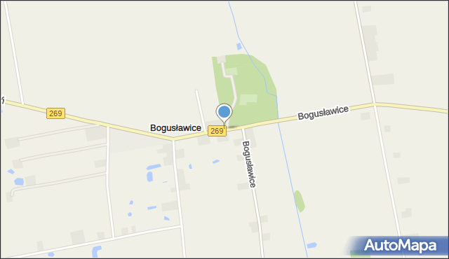 Bogusławice gmina Babiak, Bogusławice, mapa Bogusławice gmina Babiak