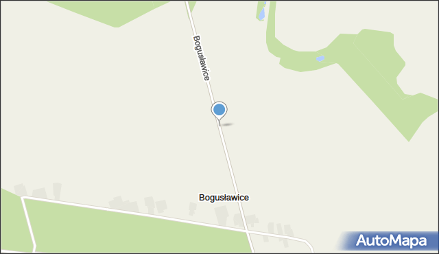 Bogusławice gmina Gołuchów, Bogusławice, mapa Bogusławice gmina Gołuchów