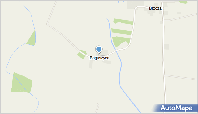 Boguszyce gmina Borów, Boguszyce, mapa Boguszyce gmina Borów