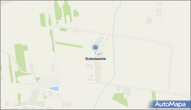 Bolesławów gmina Rusiec, Bolesławów, mapa Bolesławów gmina Rusiec