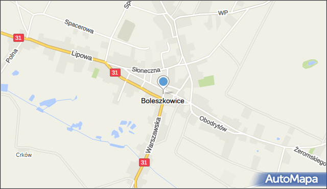 Boleszkowice powiat myśliborski, Boleszkowice, mapa Boleszkowice powiat myśliborski