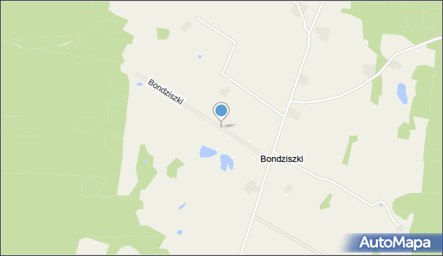 Bondziszki, Bondziszki, mapa Bondziszki