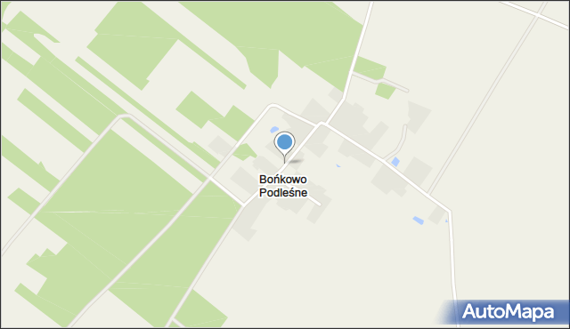 Bońkowo Podleśne, Bońkowo Podleśne, mapa Bońkowo Podleśne