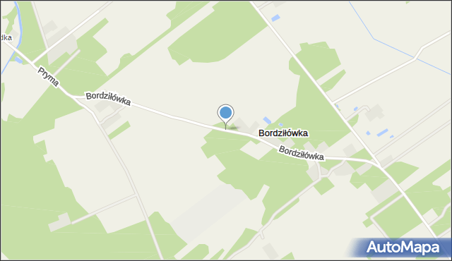 Bordziłówka, Bordziłówka, mapa Bordziłówka