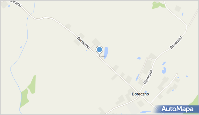 Boreczno, Boreczno, mapa Boreczno