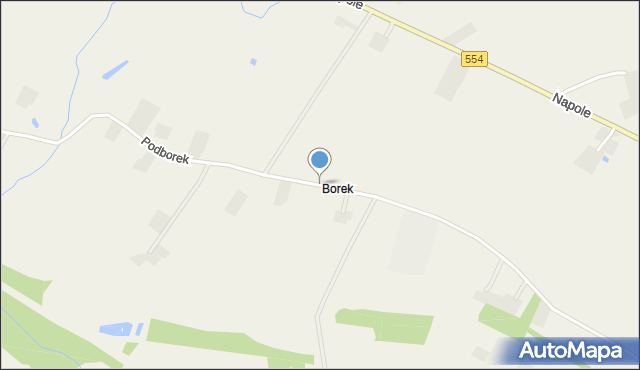 Borek gmina Kowalewo Pomorskie, Borek, mapa Borek gmina Kowalewo Pomorskie