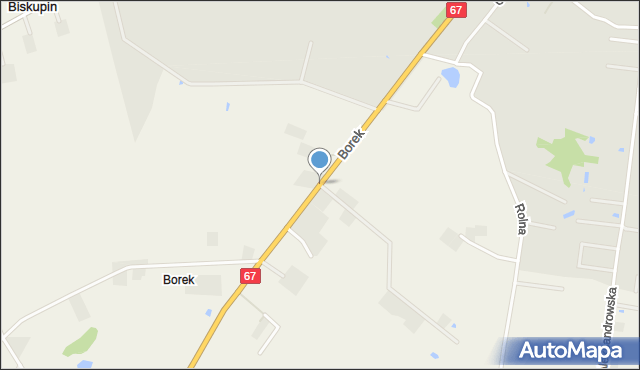 Borek gmina Lipno, Borek, mapa Borek gmina Lipno