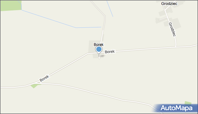 Borek gmina Lubsza, Borek, mapa Borek gmina Lubsza