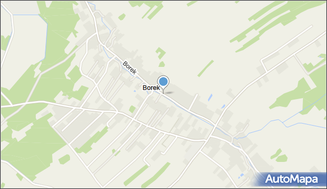 Borek gmina Rzezawa, Borek, mapa Borek gmina Rzezawa