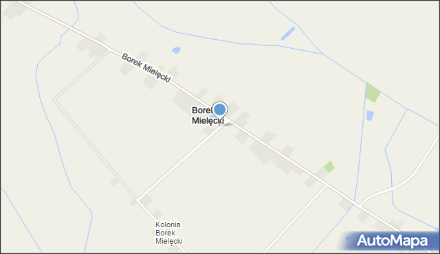 Borek Mielęcki, Borek Mielęcki, mapa Borek Mielęcki