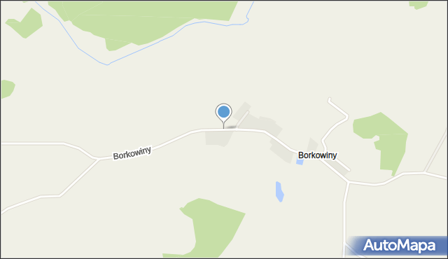 Borkowiny, Borkowiny, mapa Borkowiny