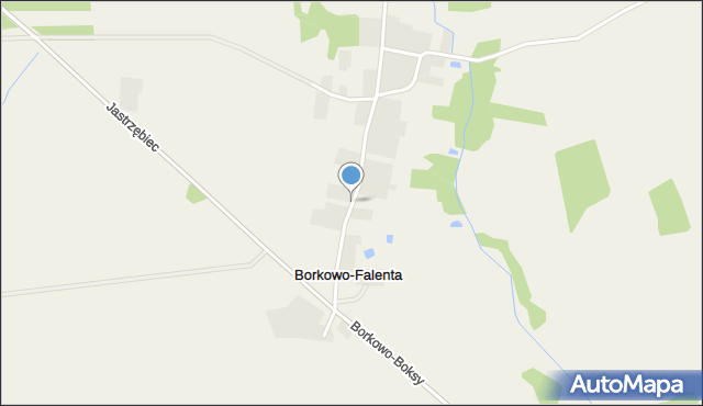 Borkowo-Falenta, Borkowo-Falenta, mapa Borkowo-Falenta