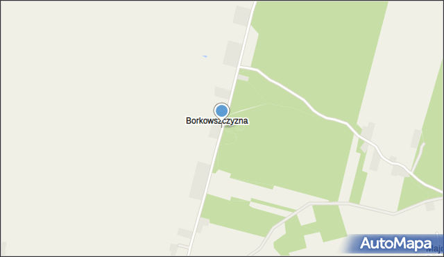 Borkowszczyzna, Borkowszczyzna, mapa Borkowszczyzna