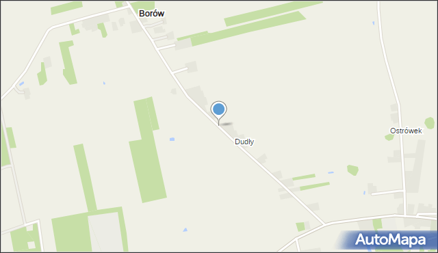 Borów gmina Łęczyca, Borów, mapa Borów gmina Łęczyca