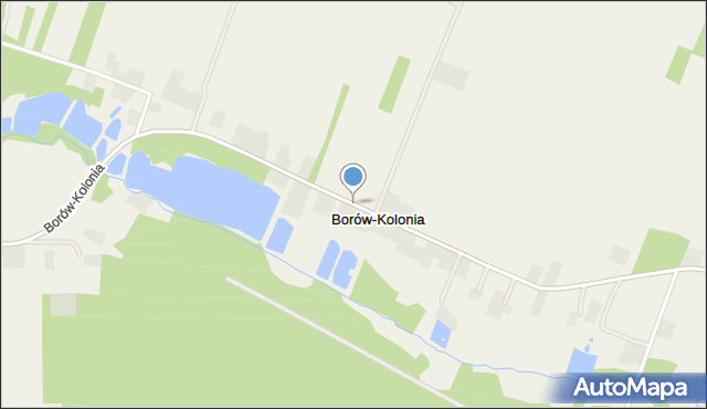 Borów-Kolonia gmina Chodel, Borów-Kolonia, mapa Borów-Kolonia gmina Chodel