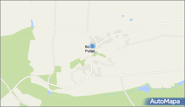 Borów Polski, Borów Polski, mapa Borów Polski