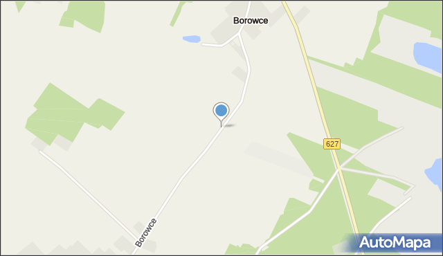 Borowce gmina Troszyn, Borowce, mapa Borowce gmina Troszyn