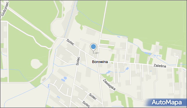 Borowina gmina Konstancin-Jeziorna, Borowina, mapa Borowina gmina Konstancin-Jeziorna