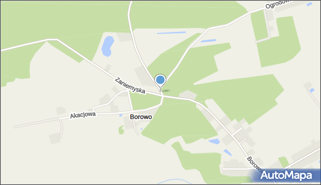 Borowo gmina Krzykosy, Borowo, mapa Borowo gmina Krzykosy