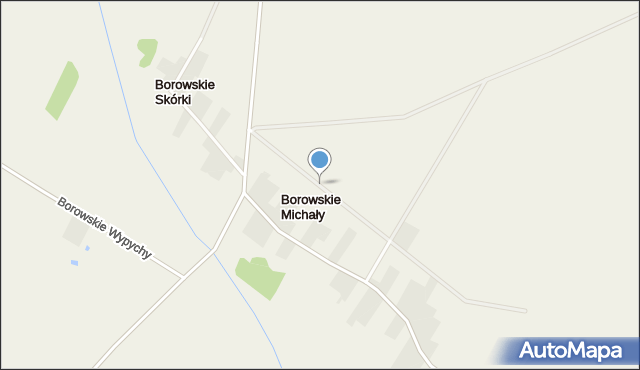 Borowskie Michały, Borowskie Michały, mapa Borowskie Michały