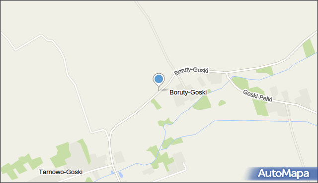 Boruty-Goski, Boruty-Goski, mapa Boruty-Goski