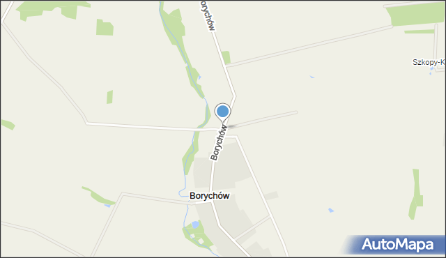 Borychów, Borychów, mapa Borychów