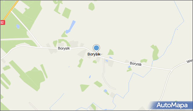 Borysik, Borysik, mapa Borysik