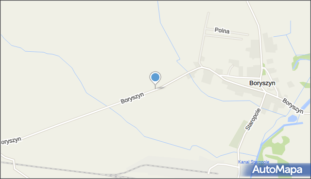 Boryszyn, Boryszyn, mapa Boryszyn