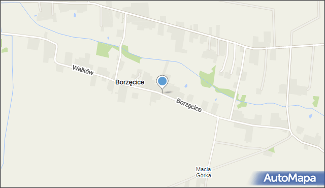 Borzęcice, Borzęcice, mapa Borzęcice