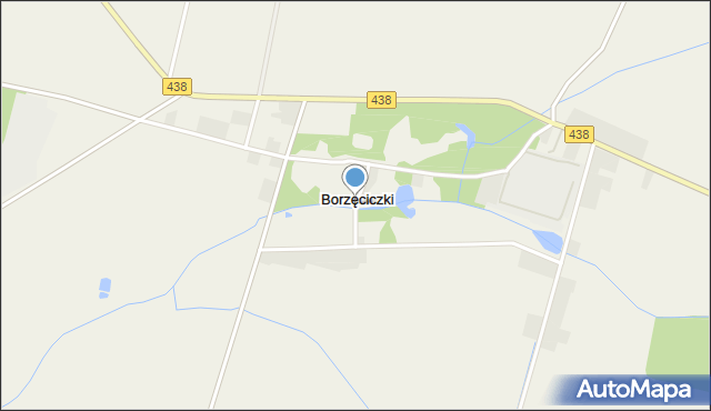 Borzęciczki, Borzęciczki, mapa Borzęciczki