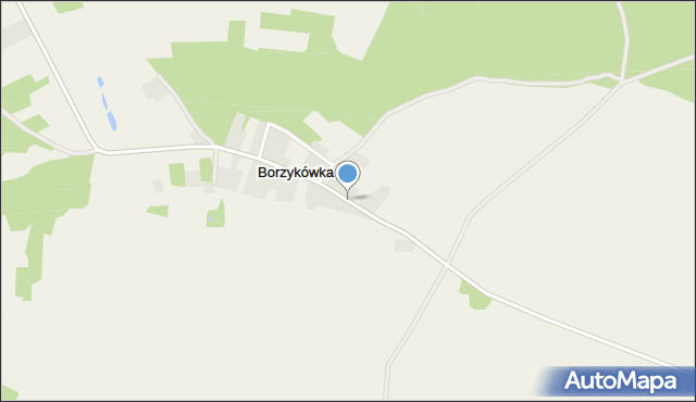 Borzykówka, Borzykówka, mapa Borzykówka