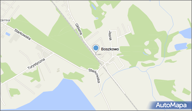 Boszkowo-Letnisko, Boszkowska, mapa Boszkowo-Letnisko