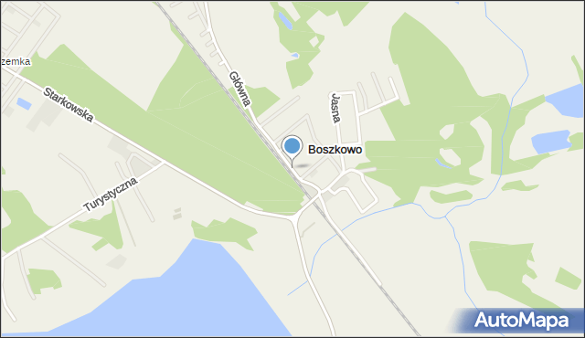 Boszkowo-Letnisko, Boszkowska, mapa Boszkowo-Letnisko