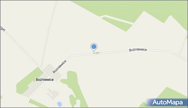 Bożniewice gmina Bobolice, Bożniewice, mapa Bożniewice gmina Bobolice