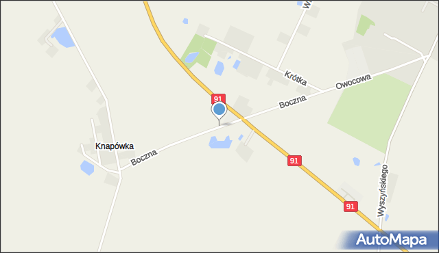 Browina gmina Chełmża, Boczna, mapa Browina gmina Chełmża