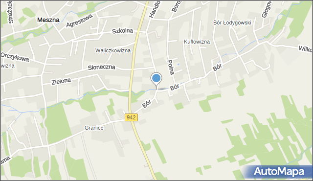 Buczkowice, Bór, mapa Buczkowice