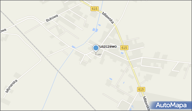 Chruszczewo, Boczna, mapa Chruszczewo