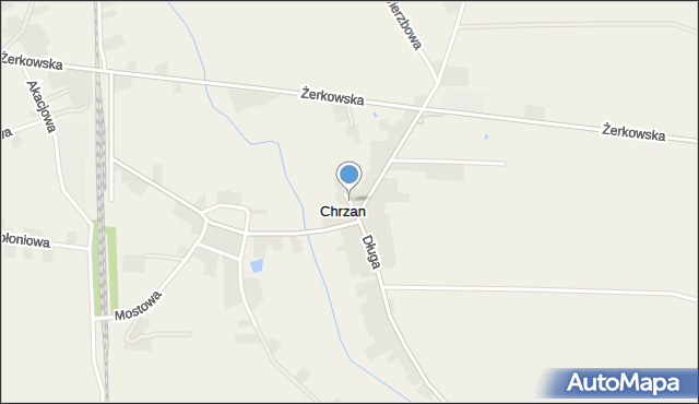 Chrzan, Boczna, mapa Chrzan