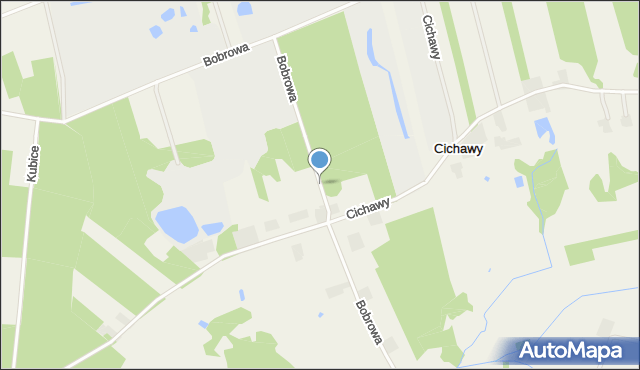 Cichawy, Bobrowa, mapa Cichawy