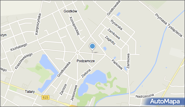 Ciechanów, Bony, mapa Ciechanów